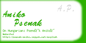 aniko psenak business card